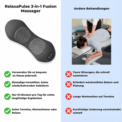 RelaxaPulse™ 3-in-1 Rückenmassagegerät